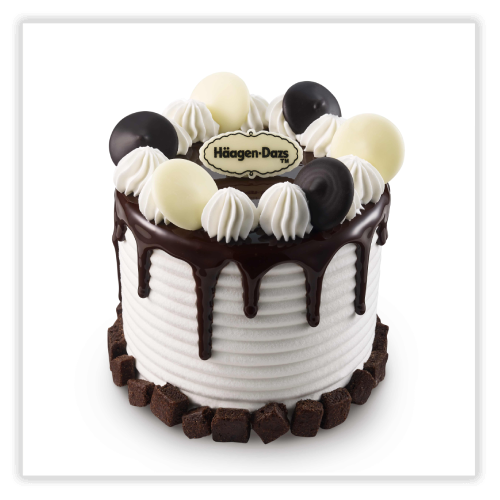 Haagen Dazs decorated Cake in Cookies and Cream Magic